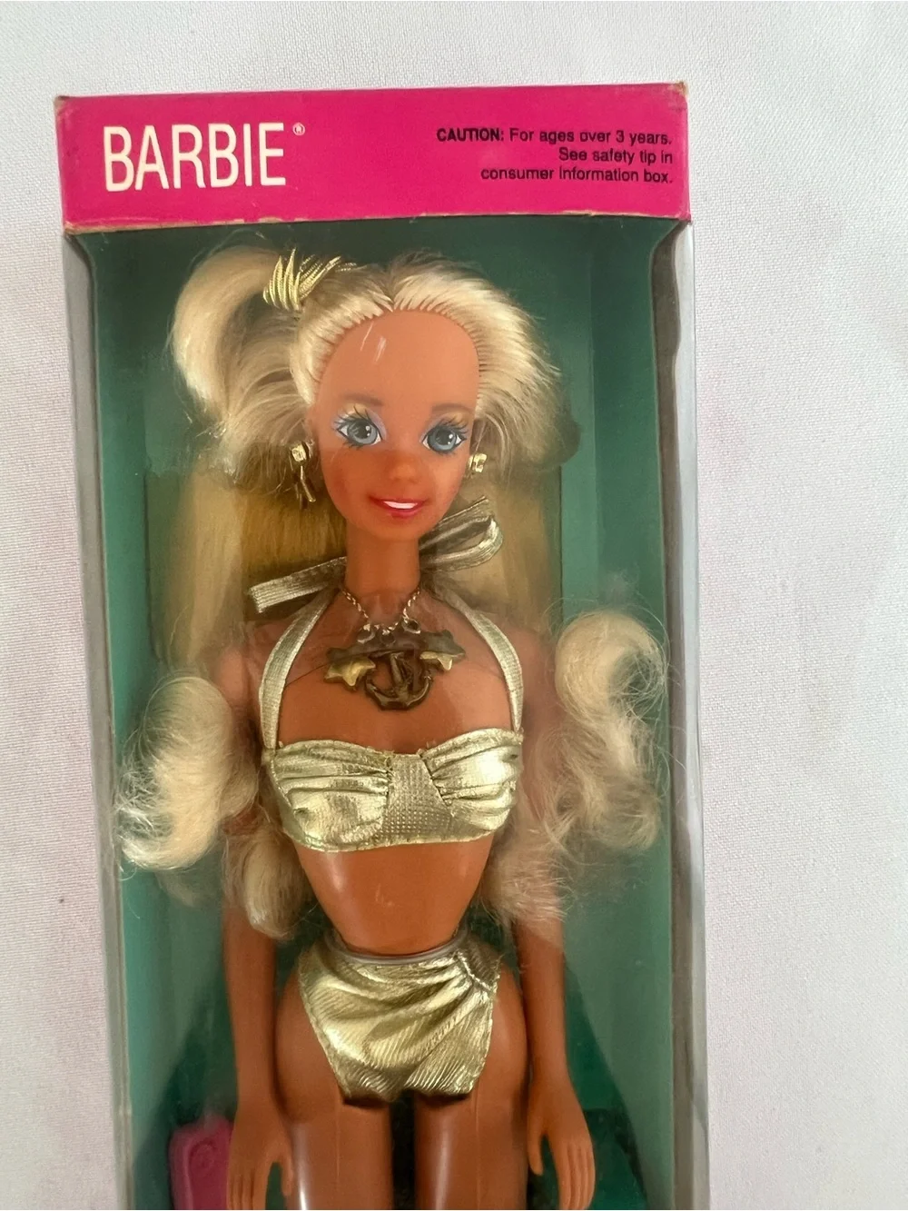 Barbie dressed metallic